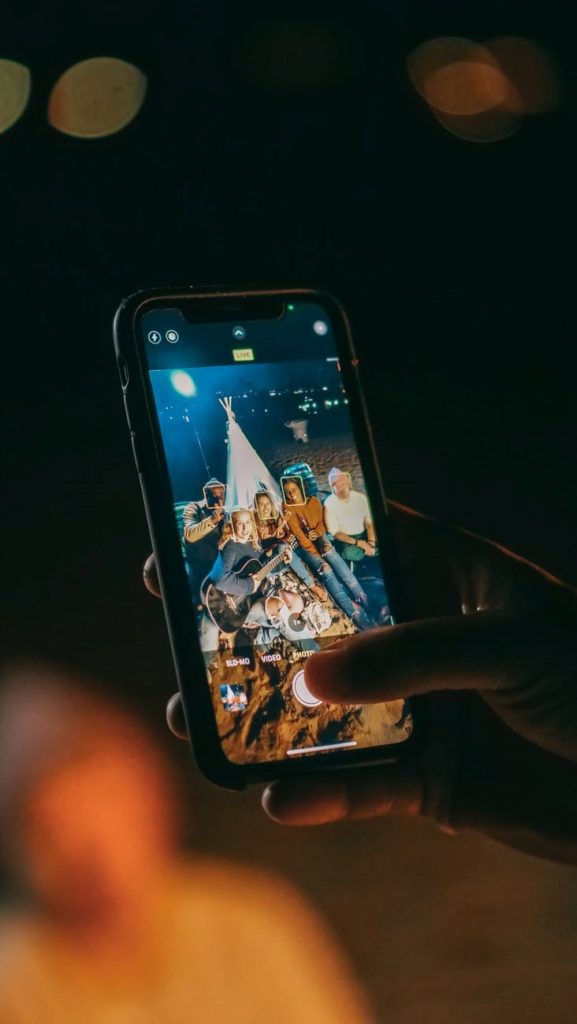 Group of friends taking a group photo
